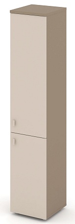 Шкаф высокий узкий правый (1 низкий фасад ЛДСП + 1 средний фасад ЛДСП) ES.SU-1.3(R)