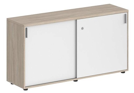 Шкаф купе низкий, с замком SG.702.WH.WH