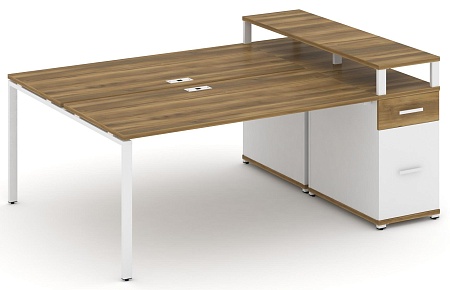 Рабочая станция с одной опорной тумбой CN.DRS-416 B/W