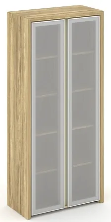 Шкаф высокий широкий (2 высоких фасада стекло сатин в раме) COR.ST-1.10R