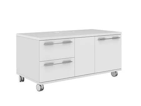 Тумба  мобильная с 2 ящиками и 2 дверьми EMP223SX.HGW