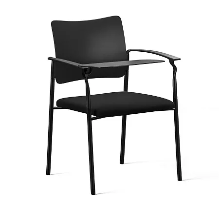 Кресло со столик ч.опоры Pinko plastic 4legs black Kiton 08 Arms+WT