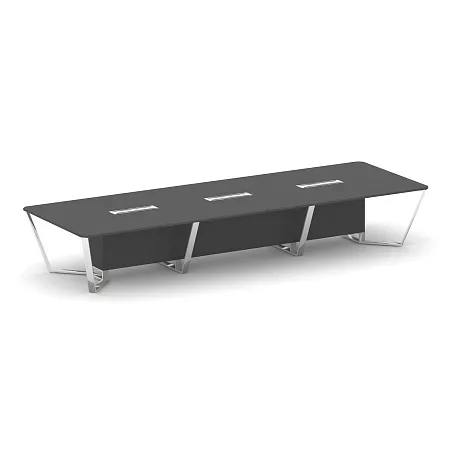 Steel Meet Стол переговорный квадратный MD-PR.B.SP-16 Нержавеющая Сталь/Хром 4800*1600*750мм