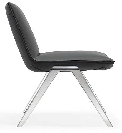 KAYAK Кресло lounge СЕРЫЙ/ПОЛИР.АЛ. F2313 Chrome NXPU9721 grey