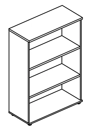 Стеллаж средний (топ ДСП)  МР 9460