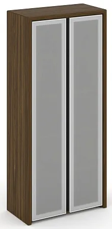 Шкаф высокий широкий (2 высоких фасада стекло сатин в раме) COR.ST-1.10R